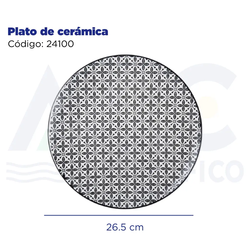 Plato de cerámica
