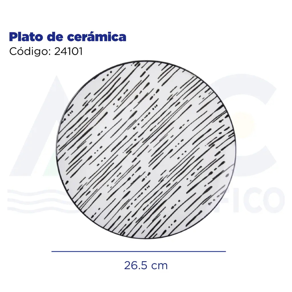 Plato de cerámica