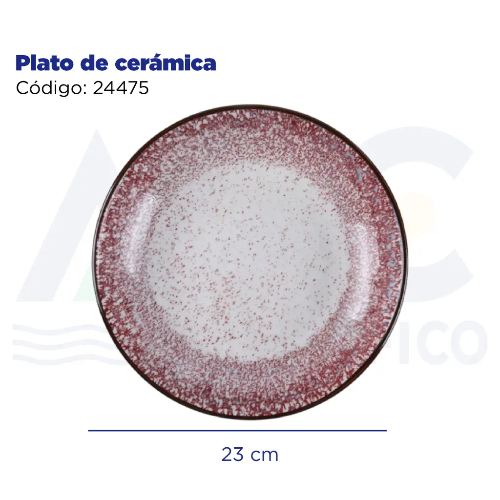 Plato de cerámica