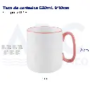 Taza de cerámica 530ml, 9*10cm