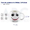 Taza de cerámica de 300ml, 7.4*8.8cm 