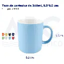 Taza de cerámica de 340ml, 8.2*9.5 cm