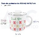 Taza de cerámica de 400ml, 9.4*8.7 cm