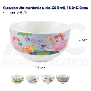 Cuenco de cerámica de 380ml,  11.8*6.2cm
