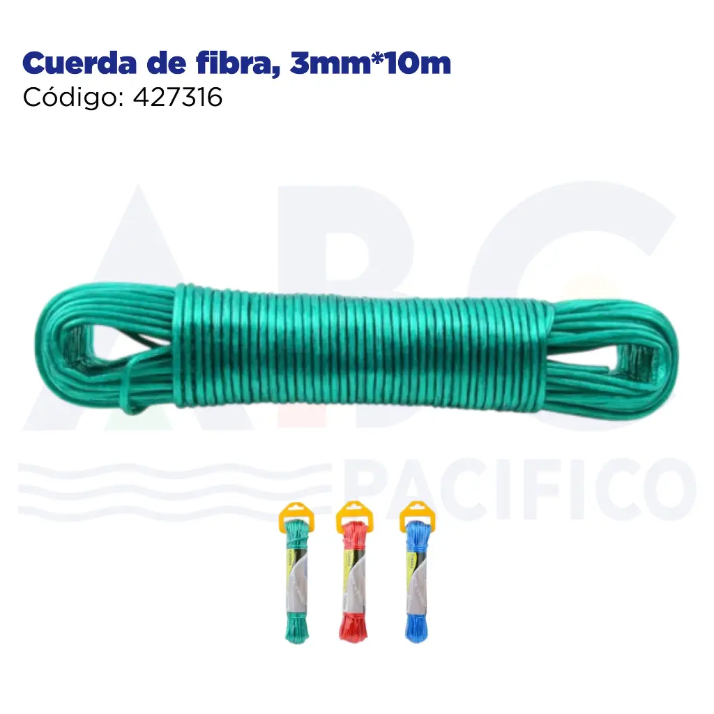 Cuerda de fibra, 3mm*10m