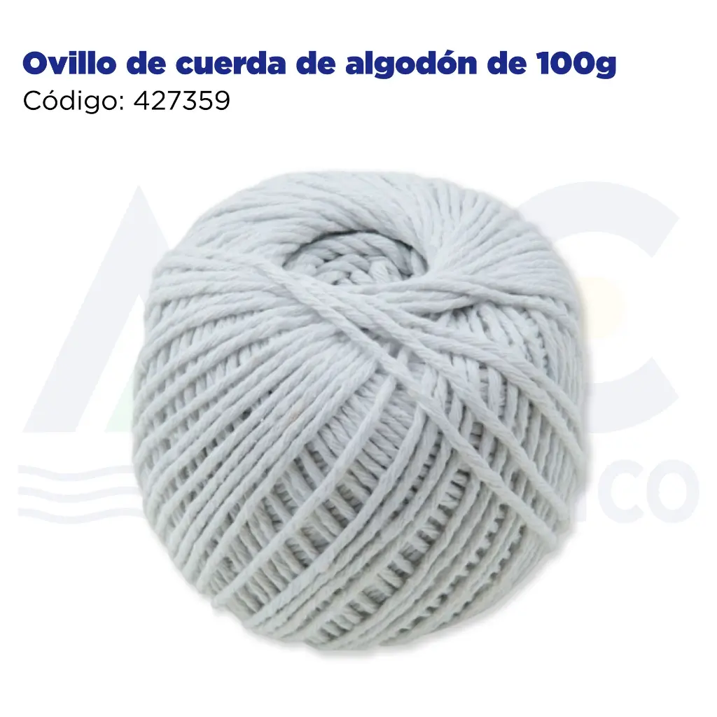 Ovillo de cuerda de algodón de 100g