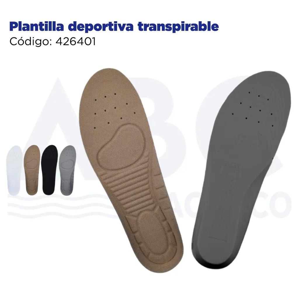Plantilla deportiva transpirable