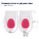 Taloneras bicolor en gel, para mujer