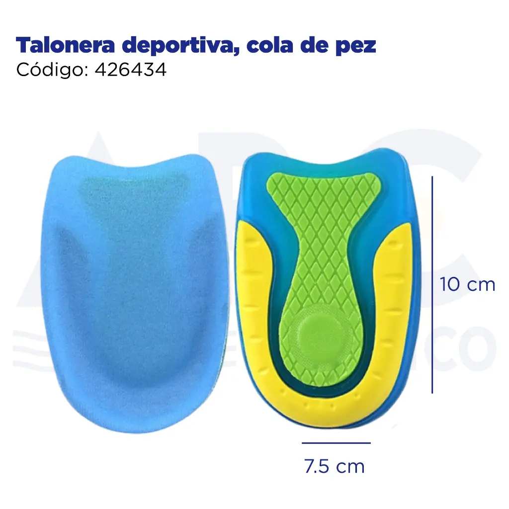 Talonera deportiva, cola de pez