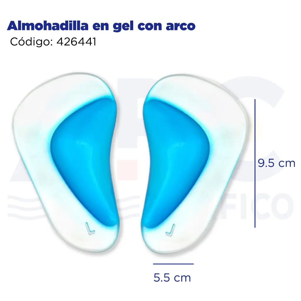 Almohadilla en gel con arco