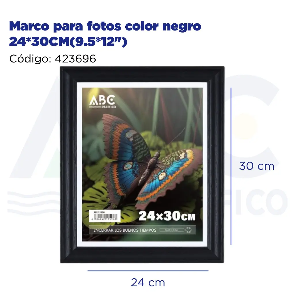 Marco para fotos color negro 24*30CM(9.5*12")