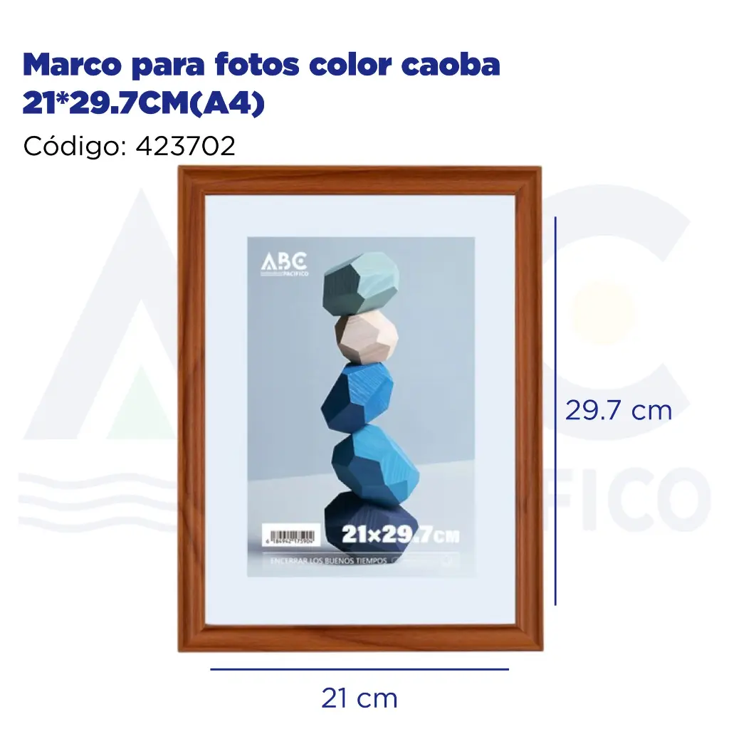 Marco para fotos color caoba 21*29.7CM(A4)