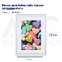 Marco para fotos color blanco 15*20CM(6*8")