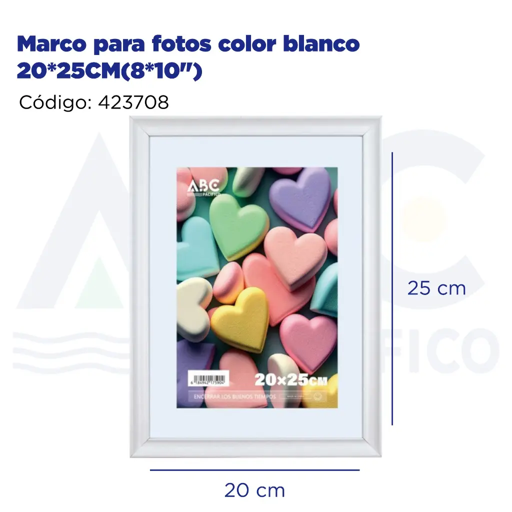 Marco para fotos color blanco 20*25CM(8*10")