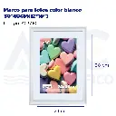 Marco para fotos color blanco 24*30CM(9.5*12")