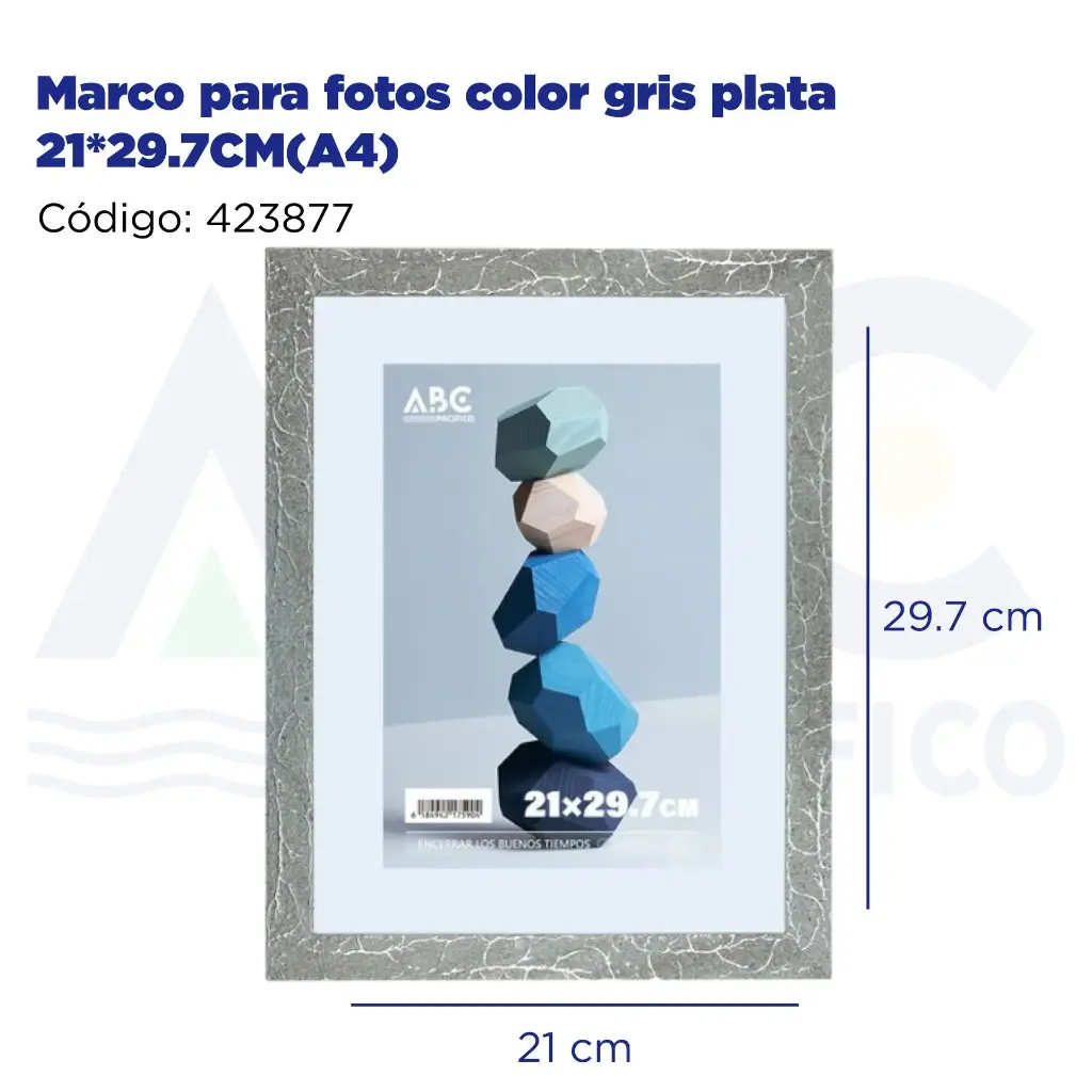 Marco para fotos color gris plata 21*29.7CM(A4)