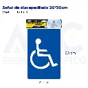 Señal de discapacitado  20*30cm