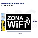 Señal de zona wifi  20*30cm