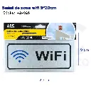 Señal de zona wifi  9*20cm