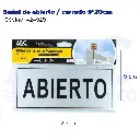 Señal de abierto / cerrado  9*20cm