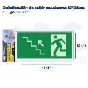 Señalización de subir escalaeras  12*24cm
