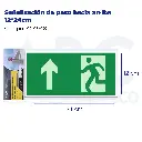 Señalización de paso hacia arriba  12*24cm