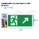 Señalización de paso hacia arriba  12*24cm