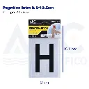 Pegatina letra h  8*10.5cm