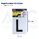 Pegatina letra l  8*10.5cm