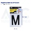 Pegatina letra m  8*10.5cm