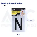 Pegatina letra n  8*10.5cm