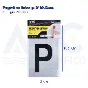 Pegatina letra p  8*10.5cm