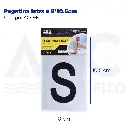 Pegatina letra s  8*10.5cm