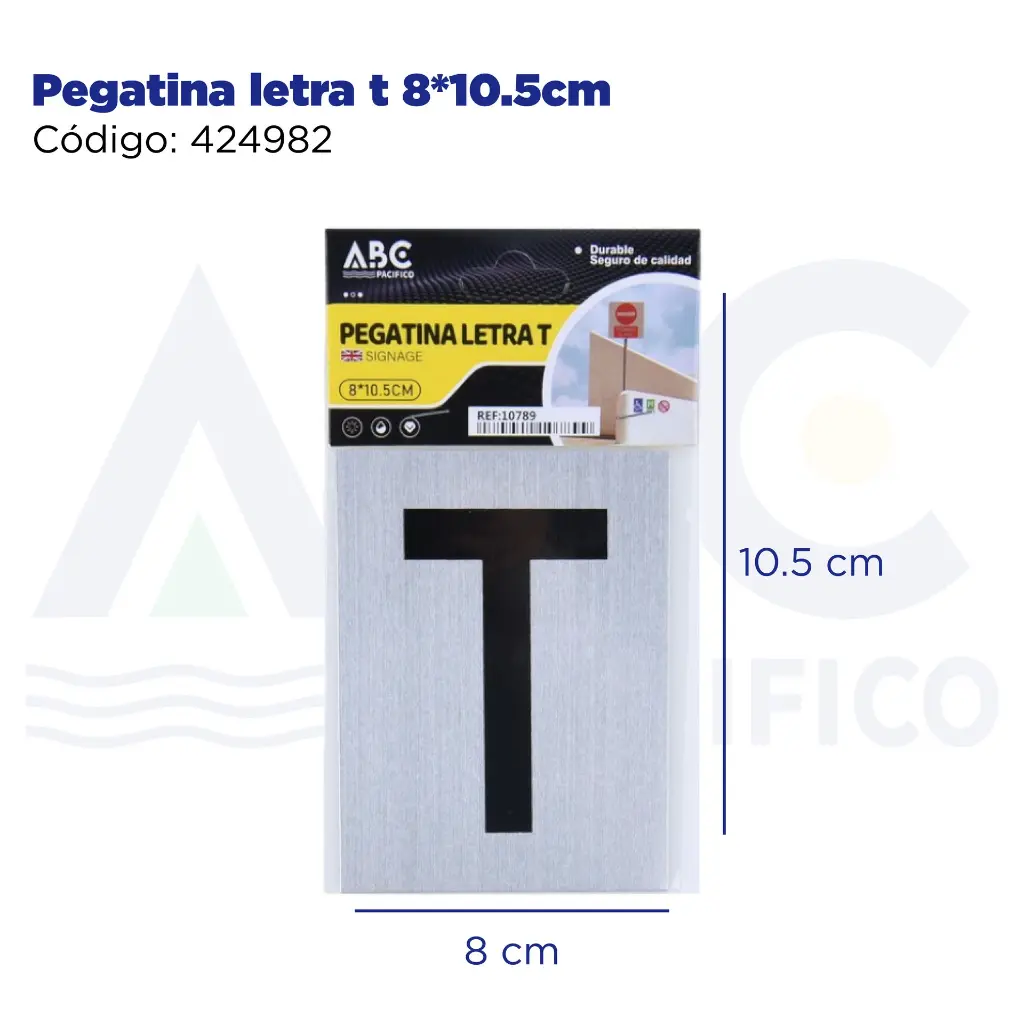Pegatina letra t  8*10.5cm