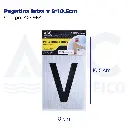 Pegatina letra v  8*10.5cm