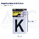 Pegatina letra k  8*10.5cm