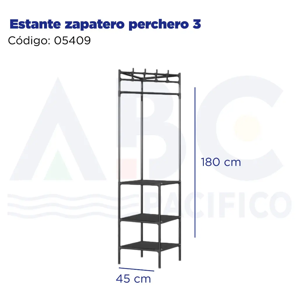 Estante zapatero perchero 3  