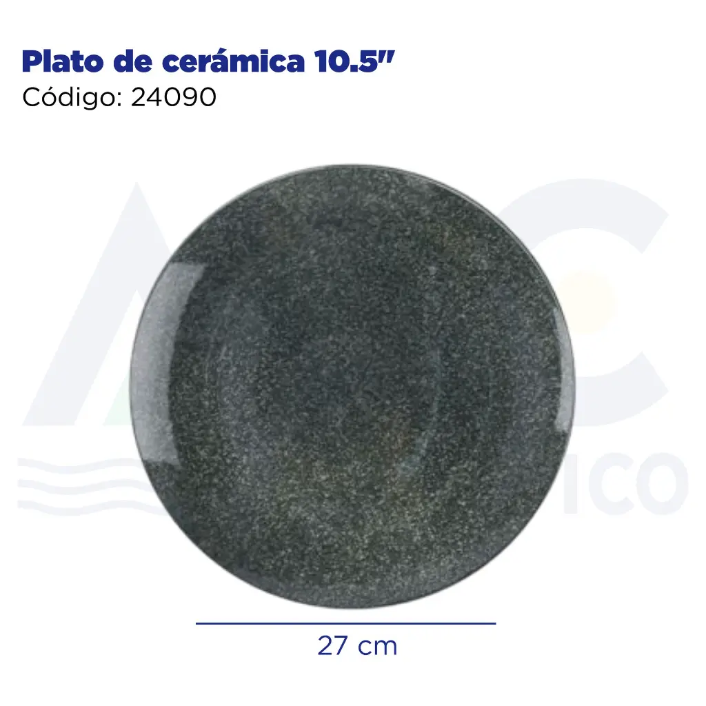 Plato de cerámica 10.5"