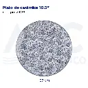 Plato de cerámica 10.5"