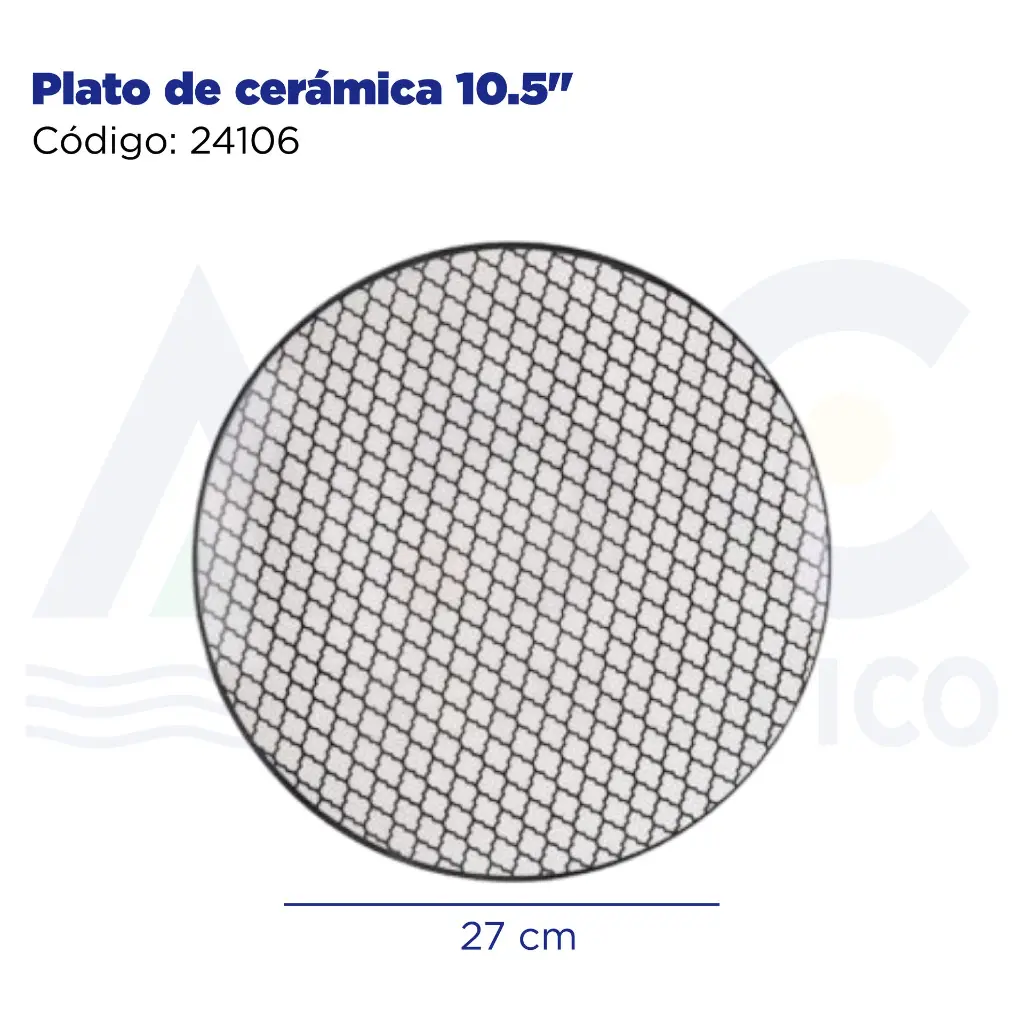 Plato de cerámica 10.5"
