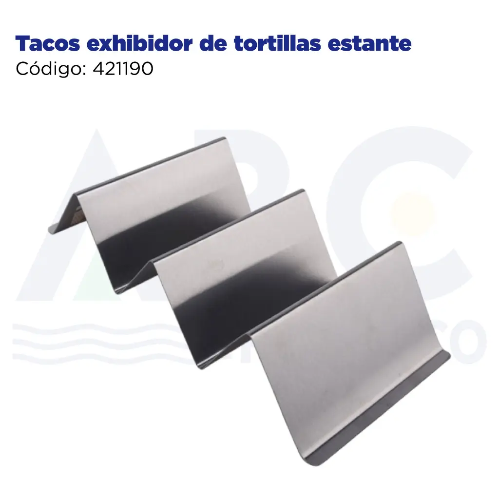 Tacos exhibidor de tortillas estante 