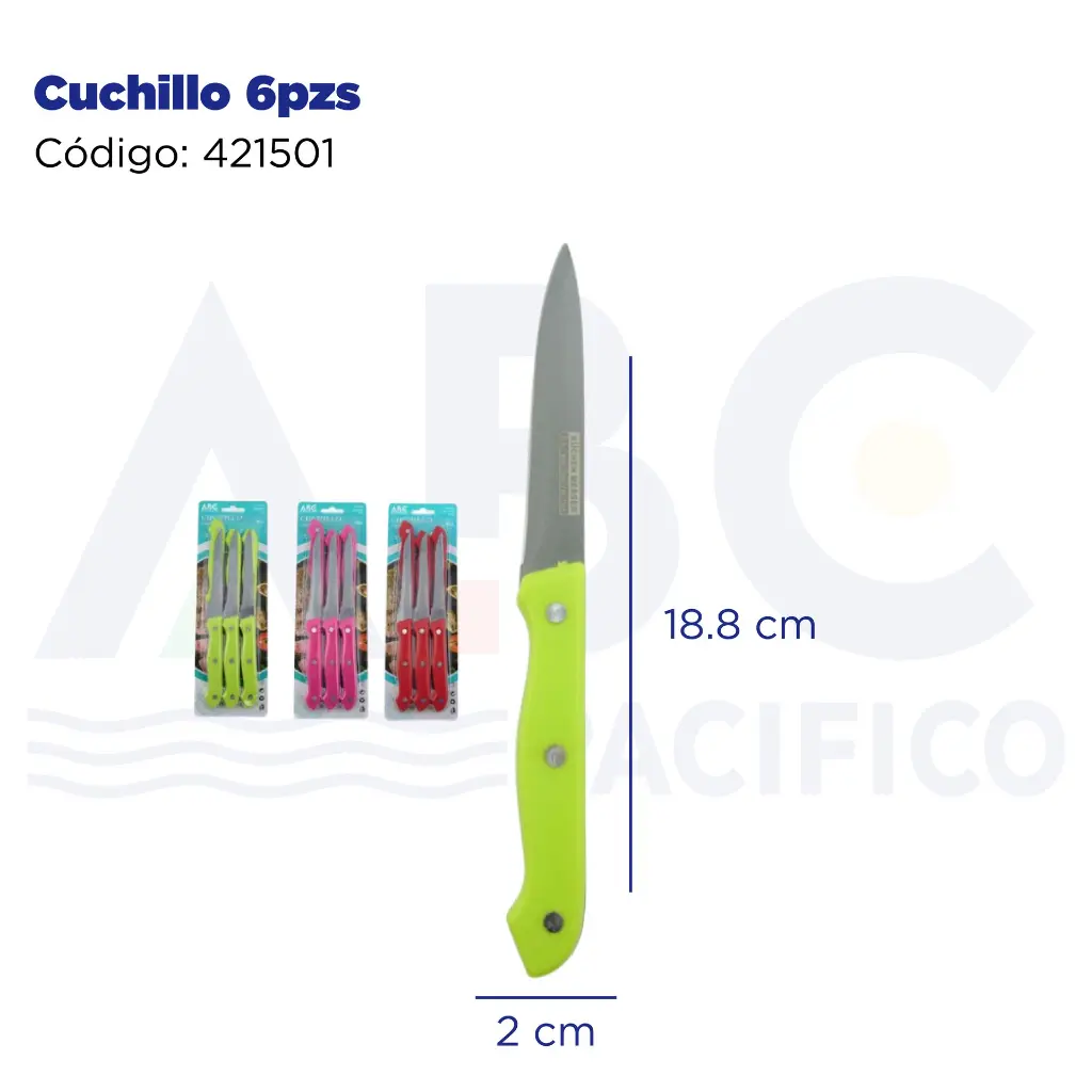 Cuchillo 6pzs