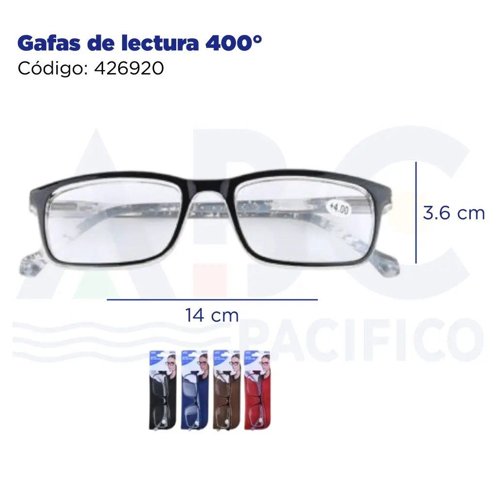 Gafas de lectura 400°
