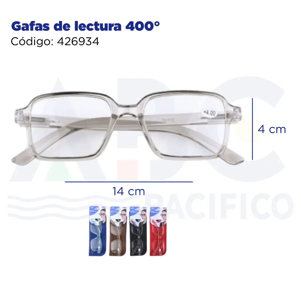 Gafas de lectura 400°