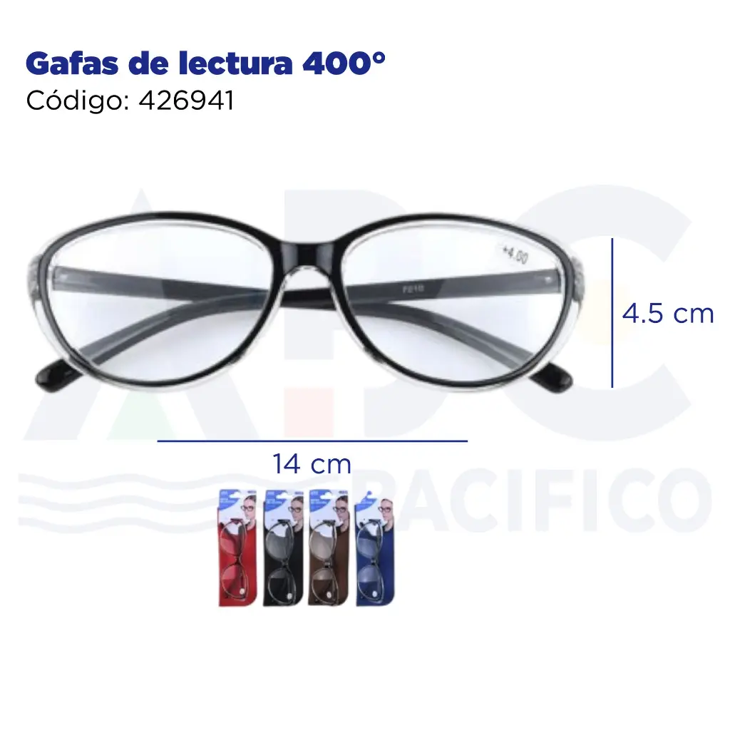 Gafas de lectura 400°