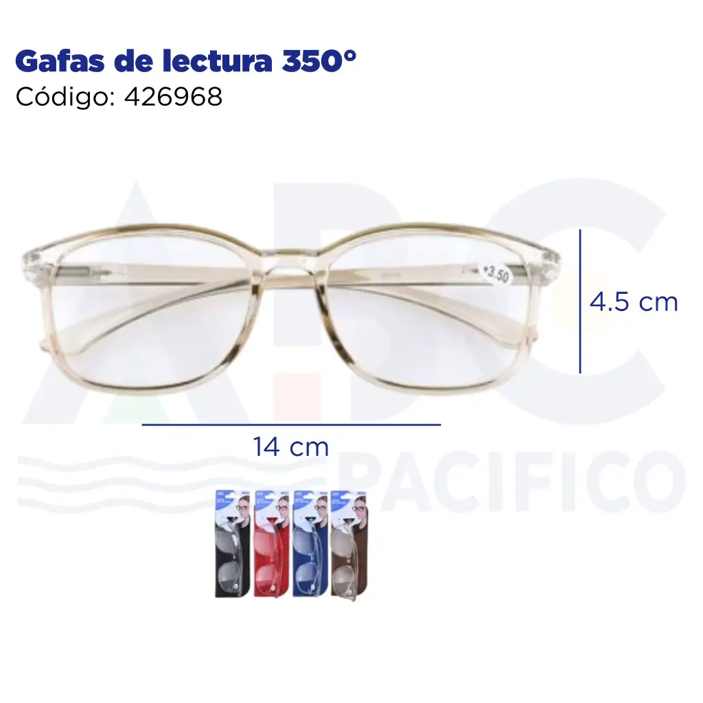 Gafas de lectura 350°