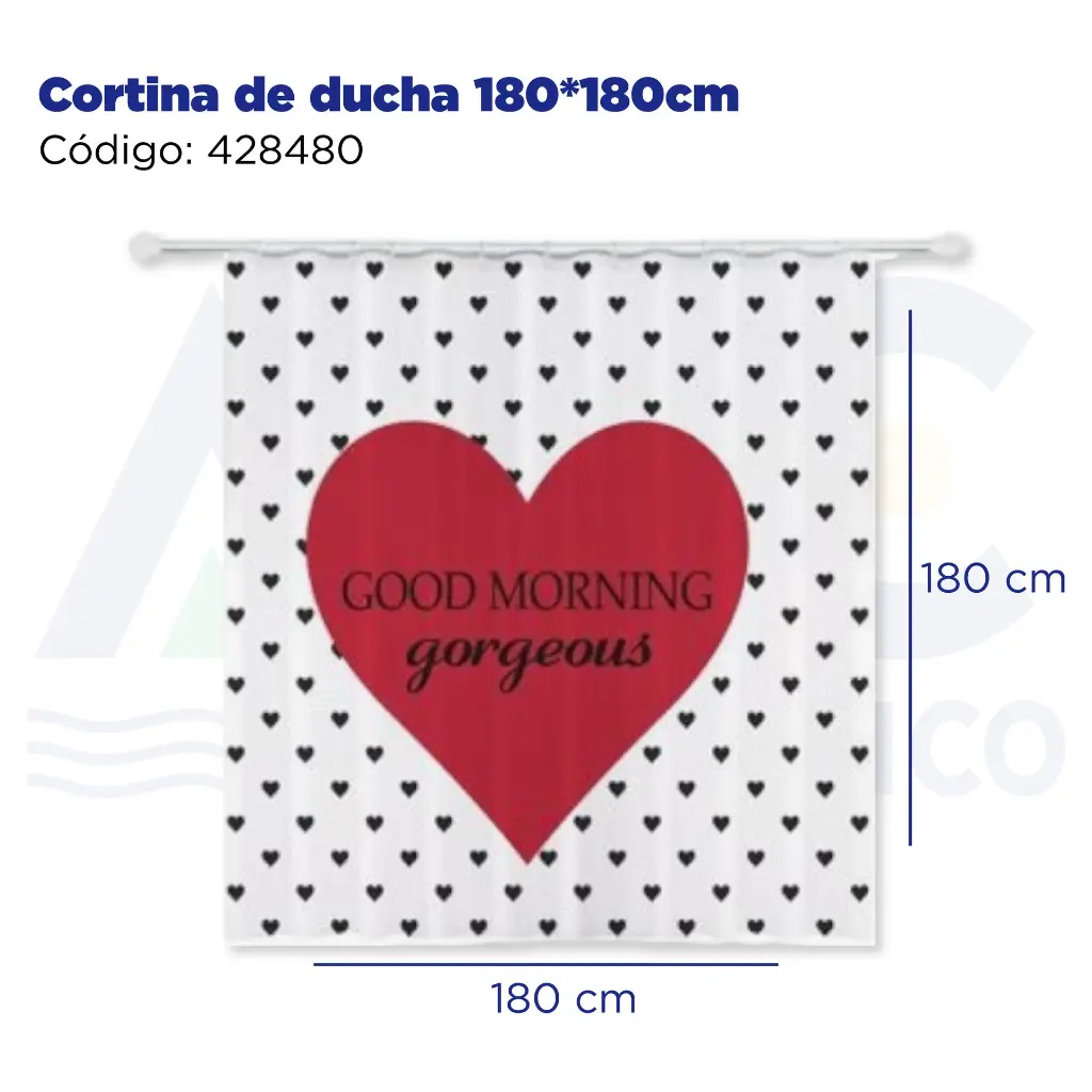 Cortina de ducha 180*180cm