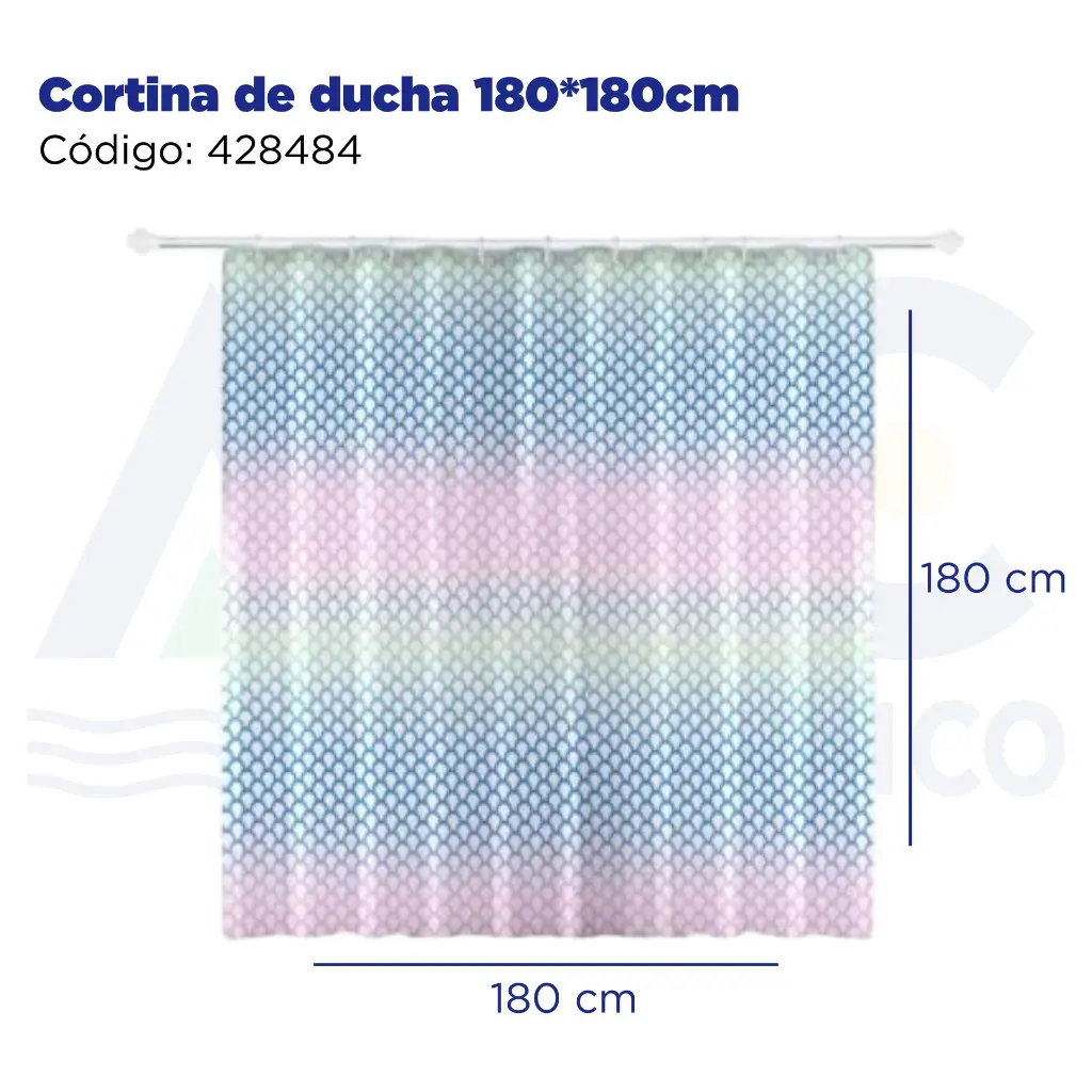 Cortina de ducha 180*180cm