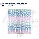 Cortina de ducha 180*180cm