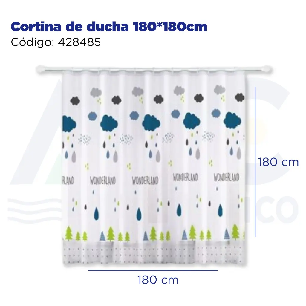 Cortina de ducha 180*180cm